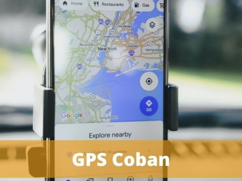 gps coban, el fondo de la imagen tiene un mapa digital