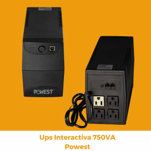 UPS Interactiva 750VA Powest comercializada por Domocol®